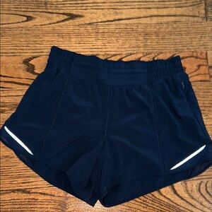 Lululemon Navy Hotty Hot Shorts